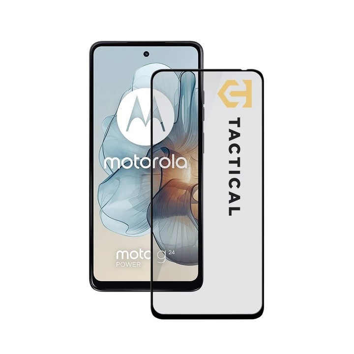 Tactical Glass Shield 5D Motorola G24 Power készülékhez fekete