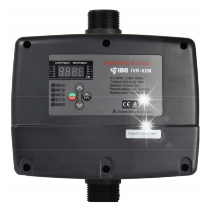Интелигентен контролер за помпа IBO IVR-02 (0,37 kW - 1,5 kW, 230 V/ 12 A)