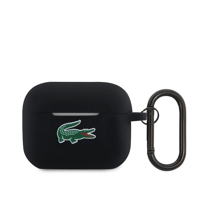 Lacoste Liquid Silicone Croc Logo tok AirPods Pro 2 készülékhez fekete