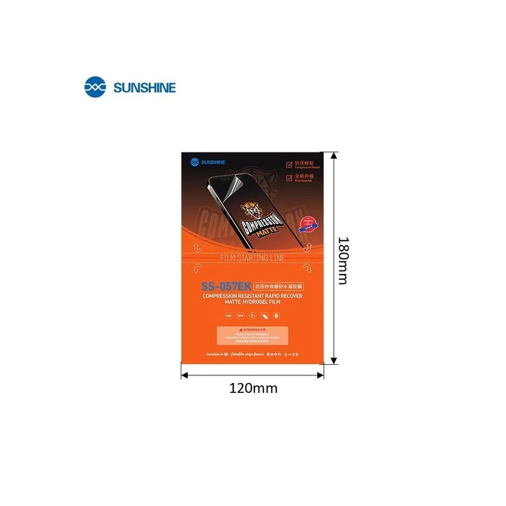 SUNSHINE SS-057EK Anti-Stress Mate hydrogél kijelzővédő okostelefonokhoz 50 db