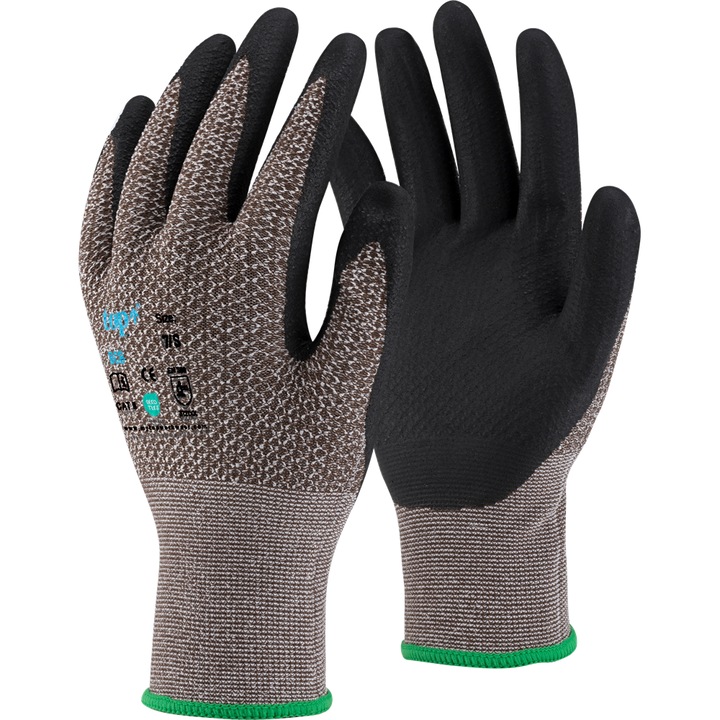 Защитни ръкавици TOP BCB, кафяви/черни, 8/M (3 чифта)