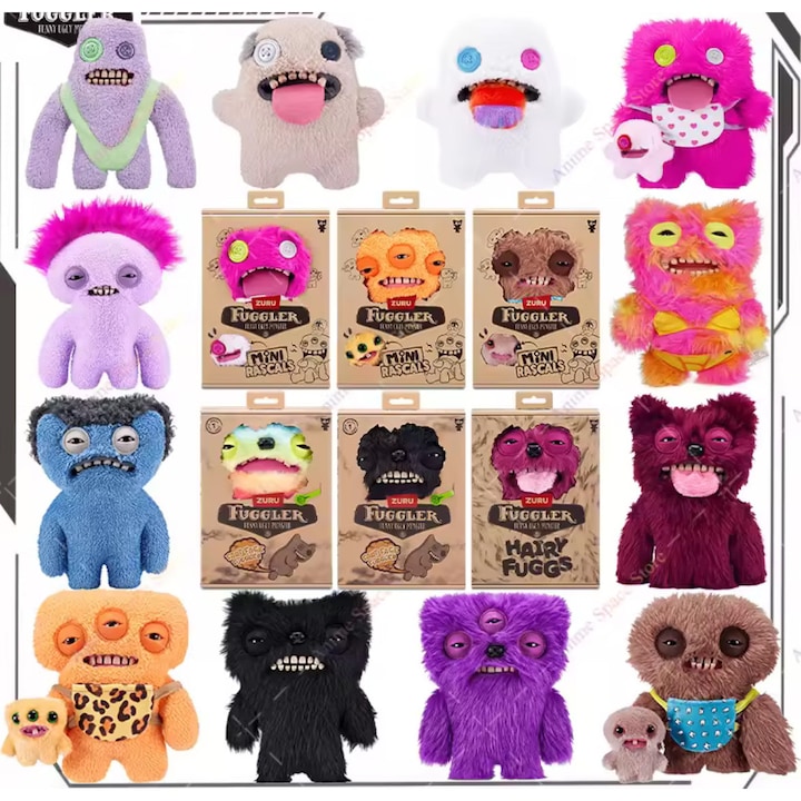 Jucărie de pluș Fuggler, misterybox, multicolor, 25 cm
