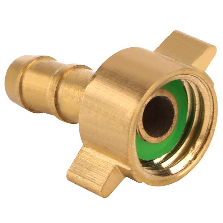 Sárgaréz tömlőcsatlakozó, G1/4-től 8 mm-ig, rozsdaálló, öntözési tartozékkészlet