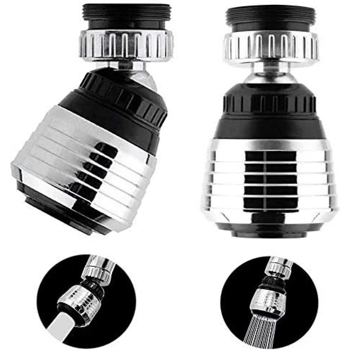 Accesorii baterii sanitare, duza de spray pentru chiuveta, rotativa 360°, economisire apa, usor de instalat