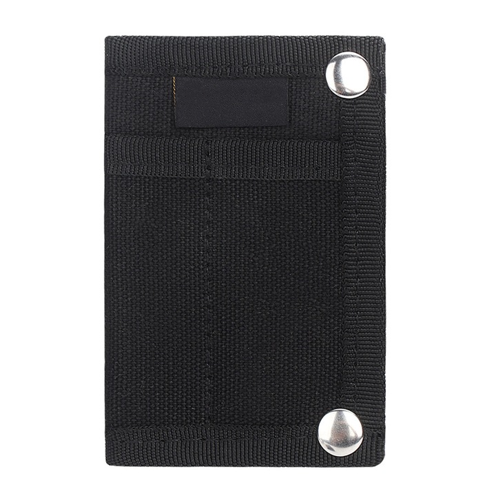 Geanta EDC portabila, design multifunctional, material canvas, neagra, 1x geanta