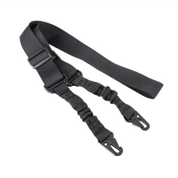 Lanyard tactic militar pentru antrenament, curea multifunctionala, negru