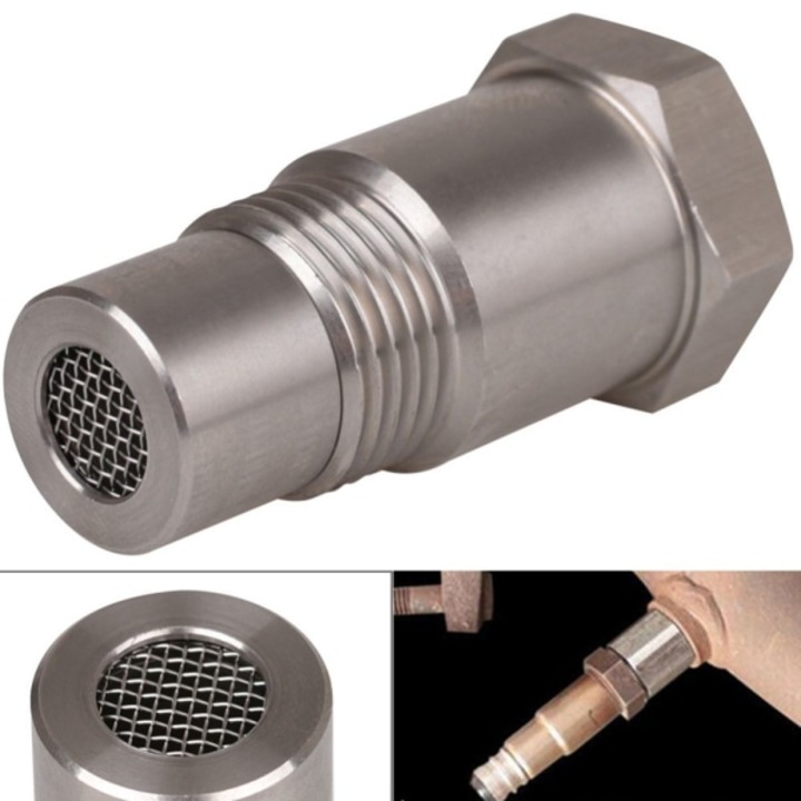 Adaptor senzor O2, din inox, M18 x 1.5, argintiu