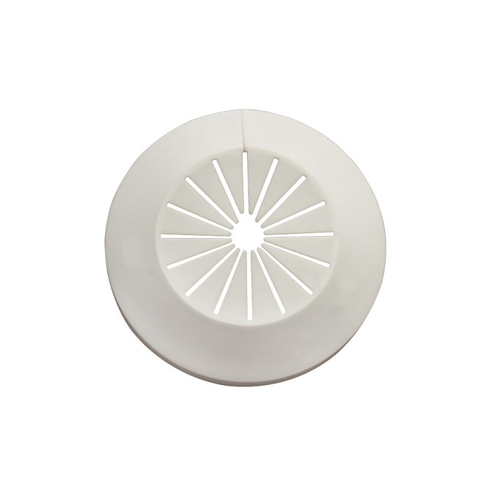 Csővédelem, 30-55mm, műanyag/polipropilén, fehér, 2 darabos készlet