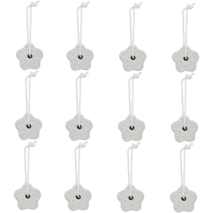 Set 12 pietre pentru Hamster, Minerale Naturale, 4x4x2cm, Alb