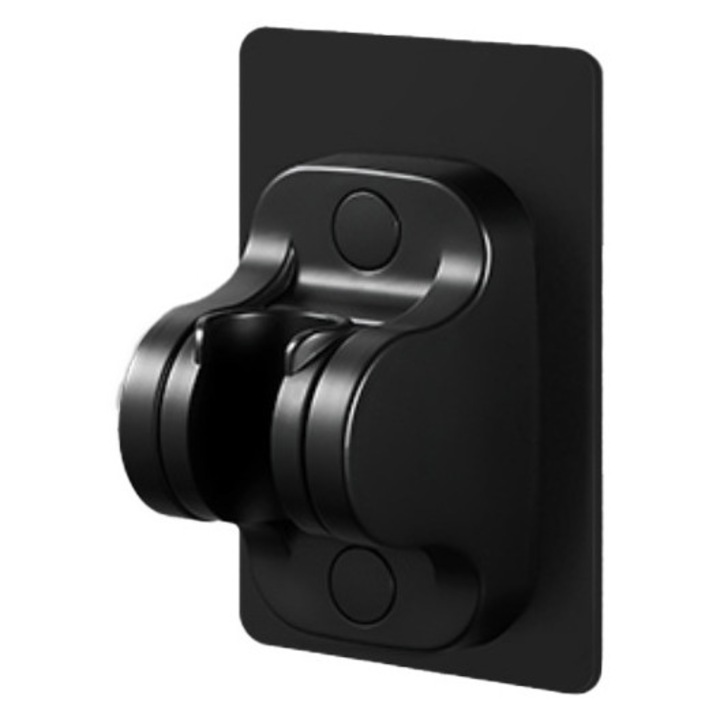 Suport de dus montat pe perete, ajustabil, fara gaurire, 10.7x6.5cm, pentru dusuri portabile