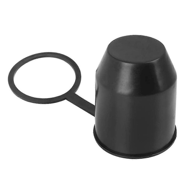 Capac de protectie pentru bila de remorcare, 50mm, plastic, negru, dimensiuni 52x70mm, set 1 buc.