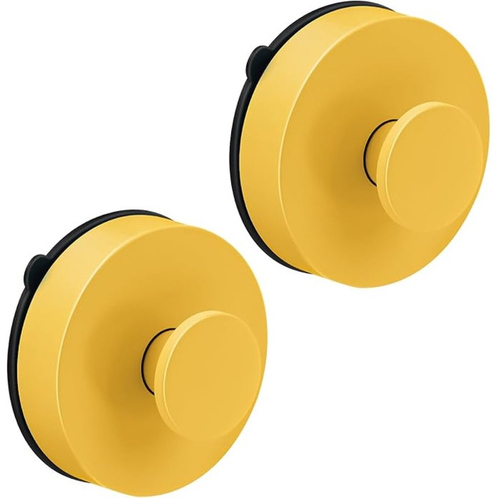 Suporturi pentru prosoape, 2 bucati, ABS, impermeabile, reutilizabile, pentru baie, design rotund, culoare mata