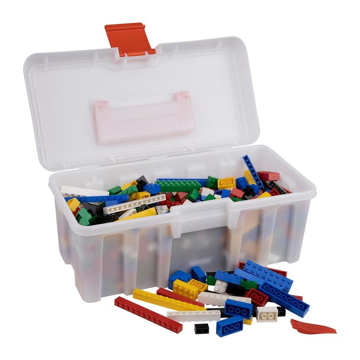 Q-BRiCKS | 650 db-os vegyes, 100% kompatibilis építőkocka készlet | alap színekben (alapkockák)