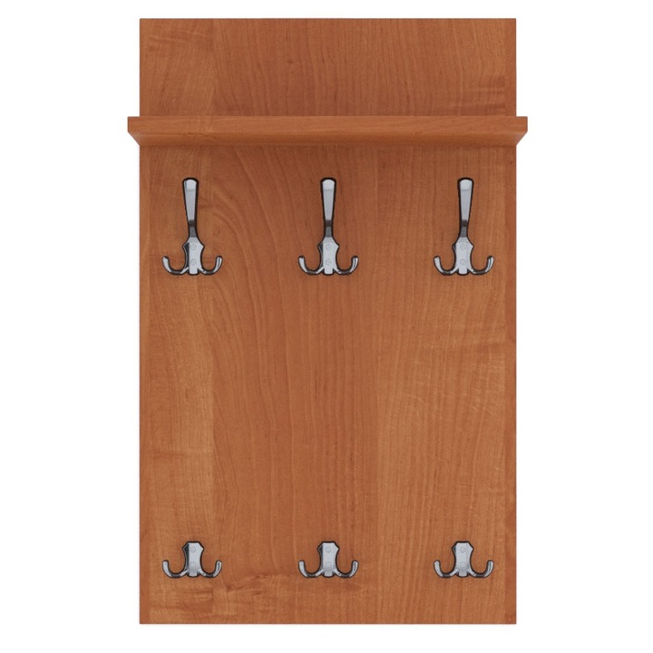 Cuier de perete MIDI cu carlige cromate AKKE, Arin, 80X50