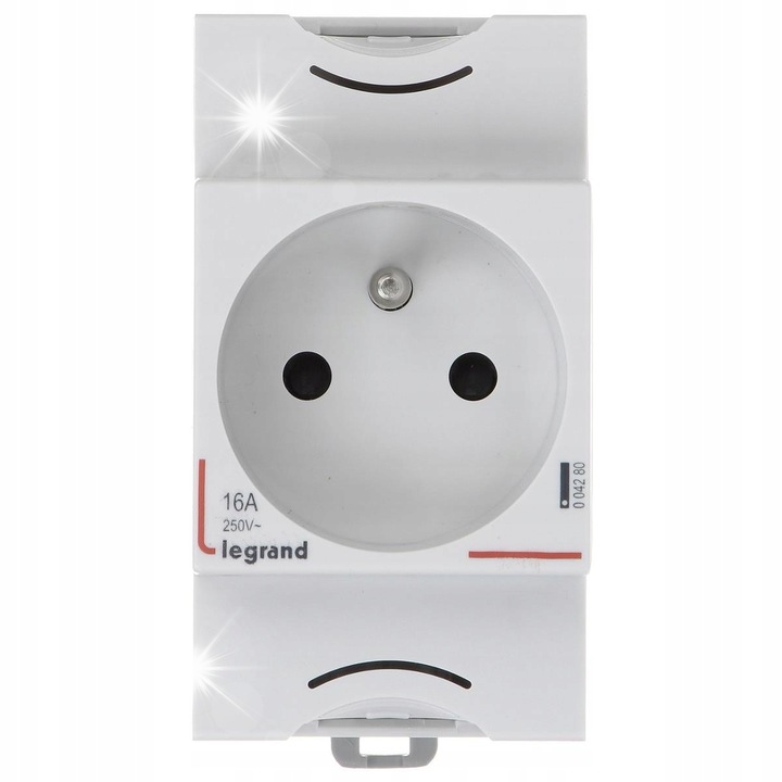 Индивидуален контакт LE-004280, 230V, 16A, със защита, размери 45x90x65мм