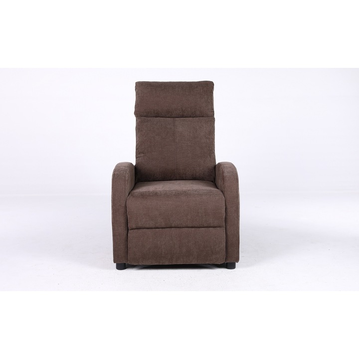 Премиум кресло с разтегателен механизъм, максимален комфорт, елегантен дизайн, кафяво