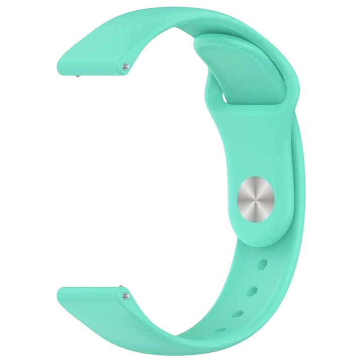 Szíj Samsung Galaxy Watch 4 / 5 / 6 / 7 / FE, Huawei Watch GT2 / GT3 42mm, Polar Ignite / 2 / 3 / Unite, Amazfit Bip GTR 42mm, GTS 2 / 3 / 4 / Mini, Garmin Forerunner 165 / 245 / 55 / 645, Venu / SQ, Vivoactive 3 / 5 / Music, 20mm, mentazöld