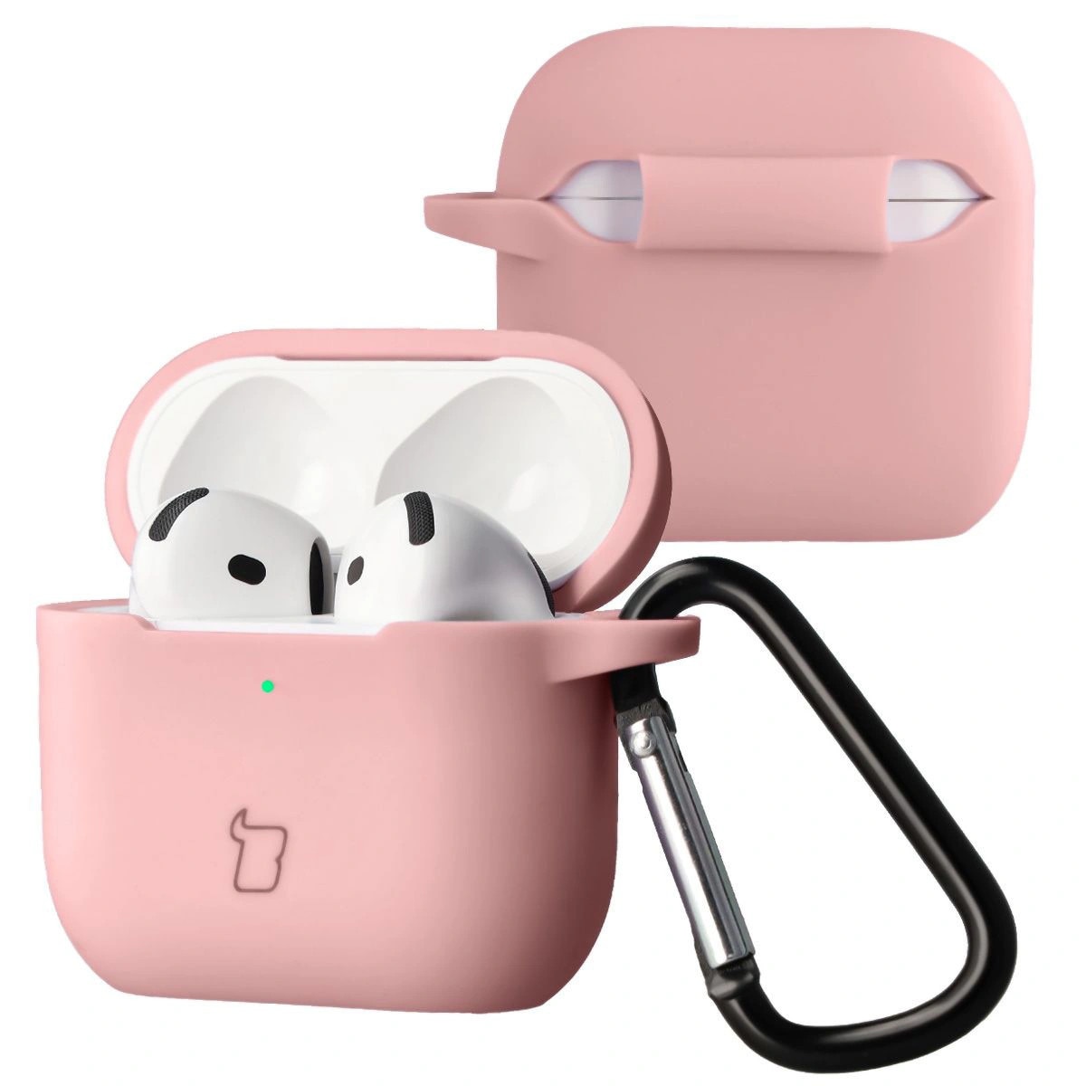 Case Roz Husa Bizon Case Headphone Silicone pentru Airpods 4, Roz deschis - eMAG.ro