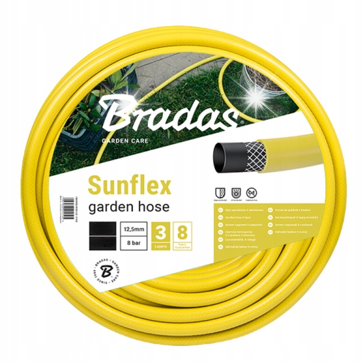 Bradas öntözőkészlet, 3/4"-os tömlő - 30m, gyorscsatlakozókkal