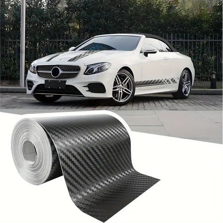 Autocolant de vinil din fibra de carbon 3D SkyTechs® pentru masina 1m x ...