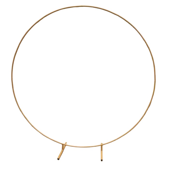 Léggömbív, 2,5 m, fém, arany, szett