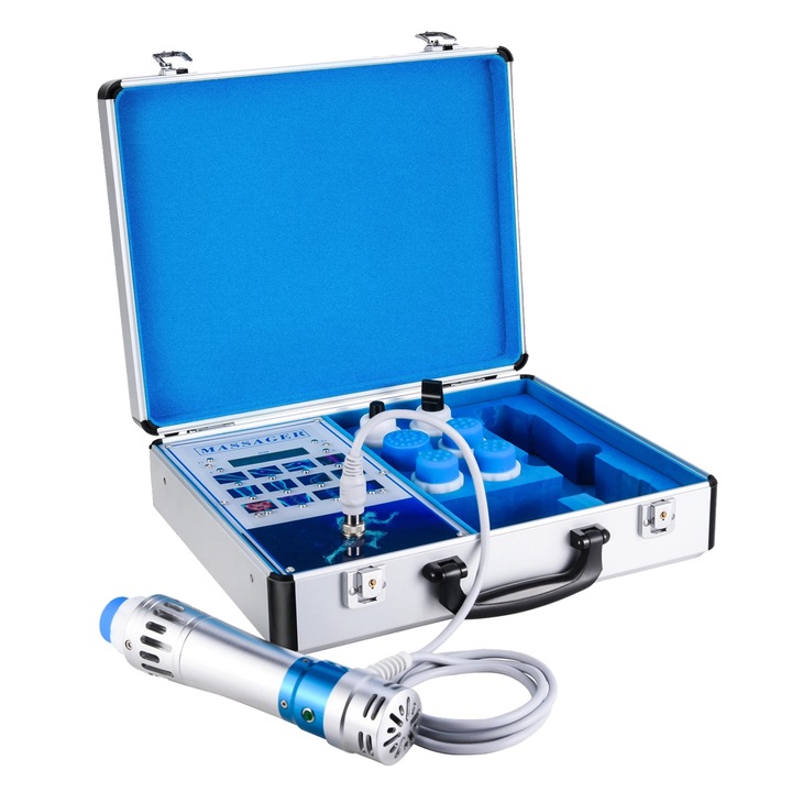 Масажор, Ударно-вълнова терапия, Преносим дизайн, Неинвазивно лечение, 220V EU