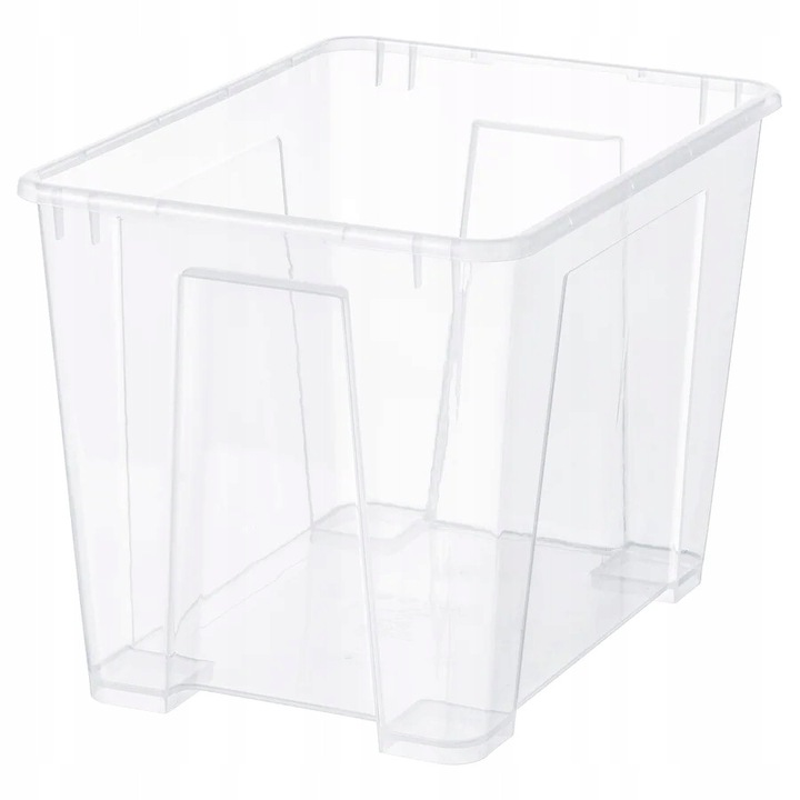 Кутия за съхранение, IKEA, SAMLA, 22 л, прозрачна, 39x28x28 см