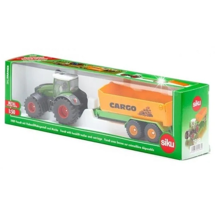 SIKU traktor Joskin utánfutóval, 1:50, fém, 97x340x65mm