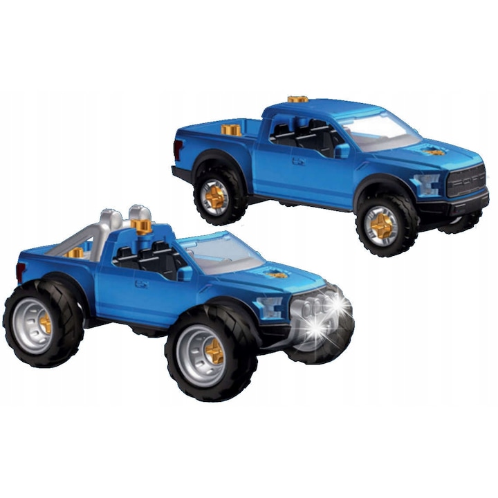 Klein Ford F-150 Raptor 3 az 1-ben játékautó, kék, műanyag, fiúknak, 3 éves kortól