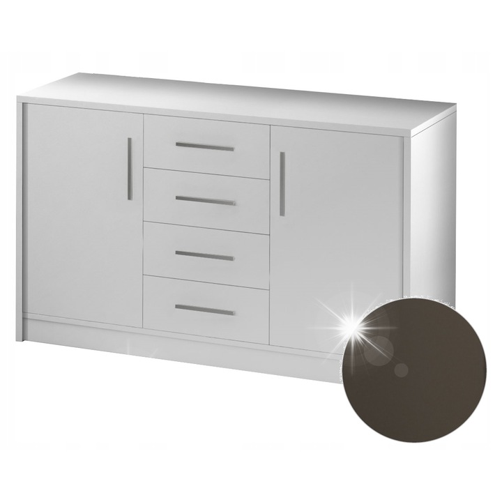 GENEWA komód, 2 fiókkal, 4 fiókkal, 140x45x83cm, többszínű