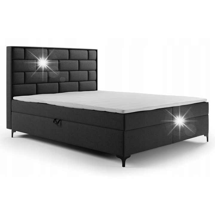 Stollech LIMO kontinentális ágy 160x200 cm, 7 zónás, 2 ágyneműtartós, többszínű