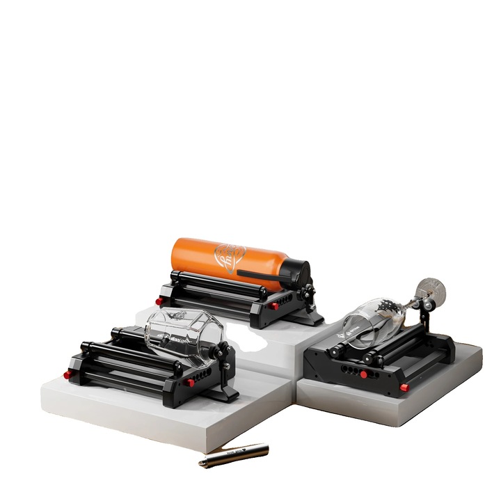 CNC gravírozó gép, RR2, hengeres tárgyakkal kompatibilis, méretek 265x195x70mm