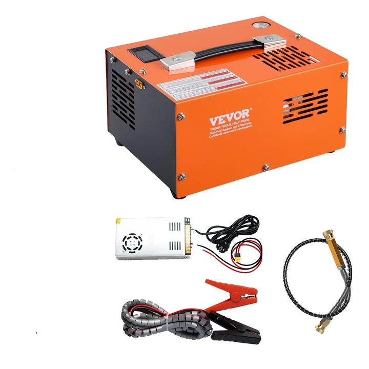 PCP въздушен компресор, 4500 PSI, преносим и ефикасен дизайн, 110V, пълен комплект