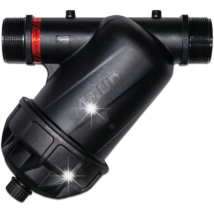 Ferde dekanter 1/2", Modular 100 típus, 130 mikronos szűrés, rozsdamentes acél, fekete