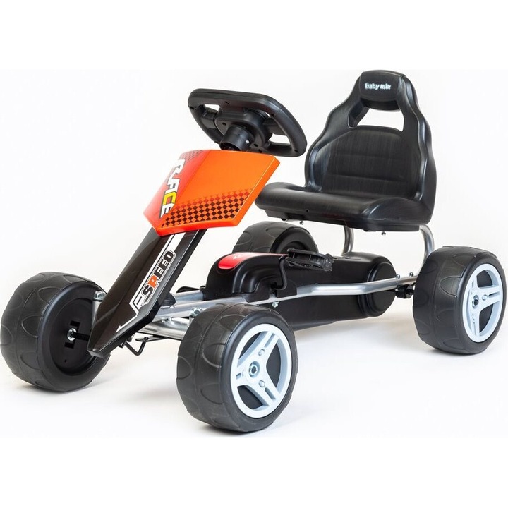 Kart pentru copii Baby Mix Gokart Speedy, rosu
