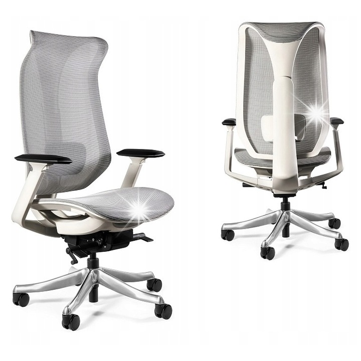 Egyedi FOCUS forgószék, szürke, állítható, deréktámasszal, 130kg