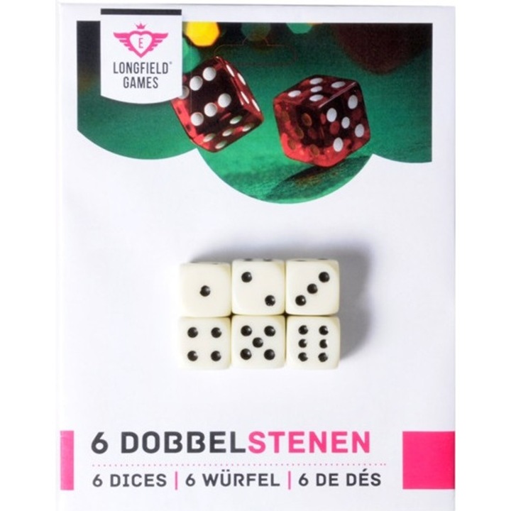 Set 6 zaruri din plastic 16mm, Engelhardt