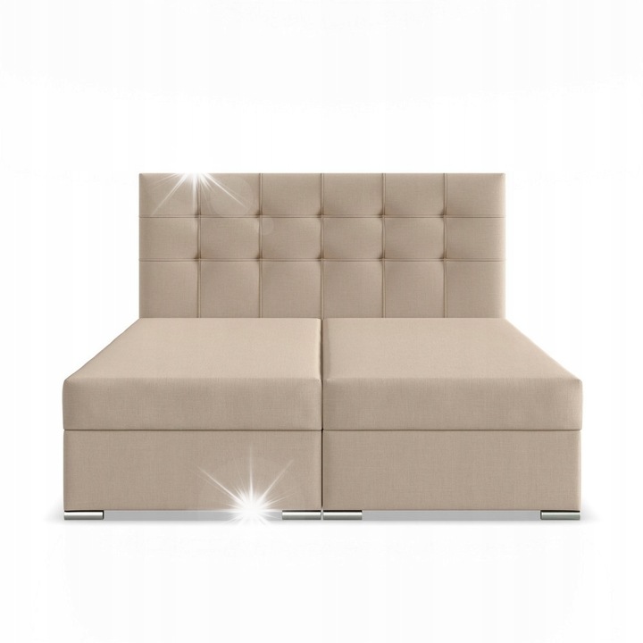ELDA ágy, Adams Group, 160x200cm, krémszínű, tárolóhellyel