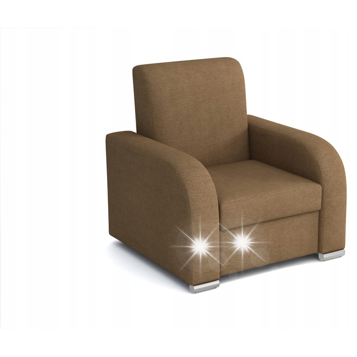 Stollech fotel, 82x86x84 cm, metálfényű, 4 színben elérhető