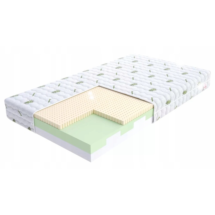 BONANZA habszivacs matrac, 140x200cm, H2/H3, 17cm, többszínű