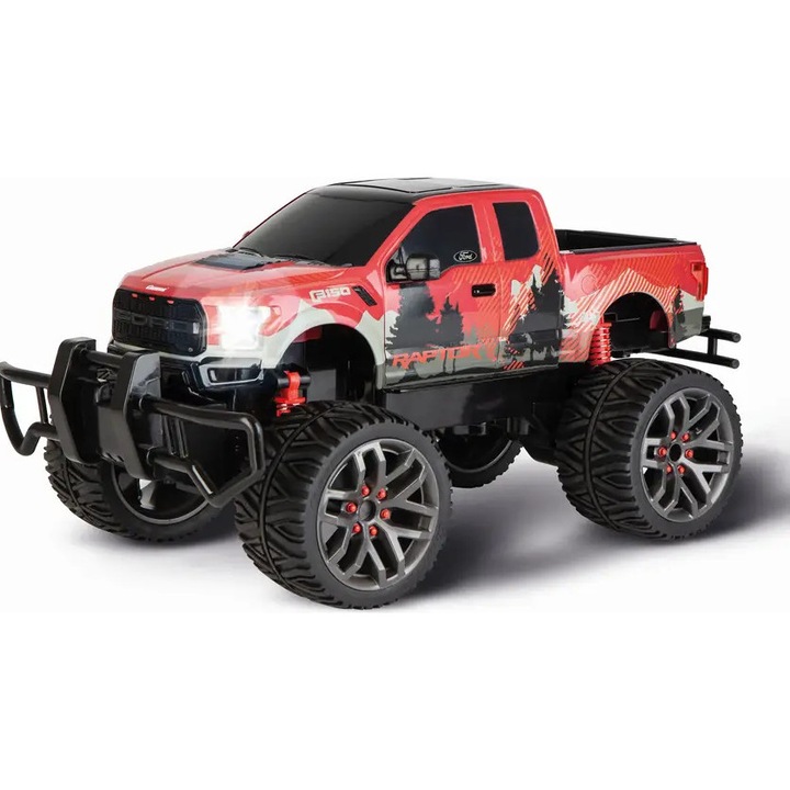 Masinuta Carrera Ford F-150 Raptor 1:14, 2,4GHz, rosu/negru