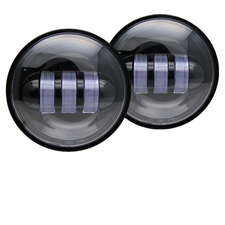 Proiectoare LED, 5000 lumeni, impermeabile IP67, set 1 pereche, 12V-24V, 4.5 inch