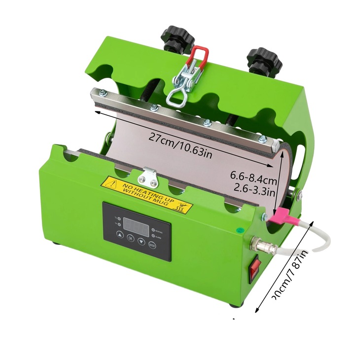 Presa termica pentru cani, capacitate 30oz, control cu buton inovator, incalzire rapida, 30x23.3x22.7cm