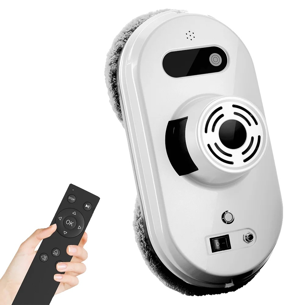 Robot de curatare automata a ferestrelor, control de la distanta, putere de aspiratie 6000Pa, 24V, 5m cablu