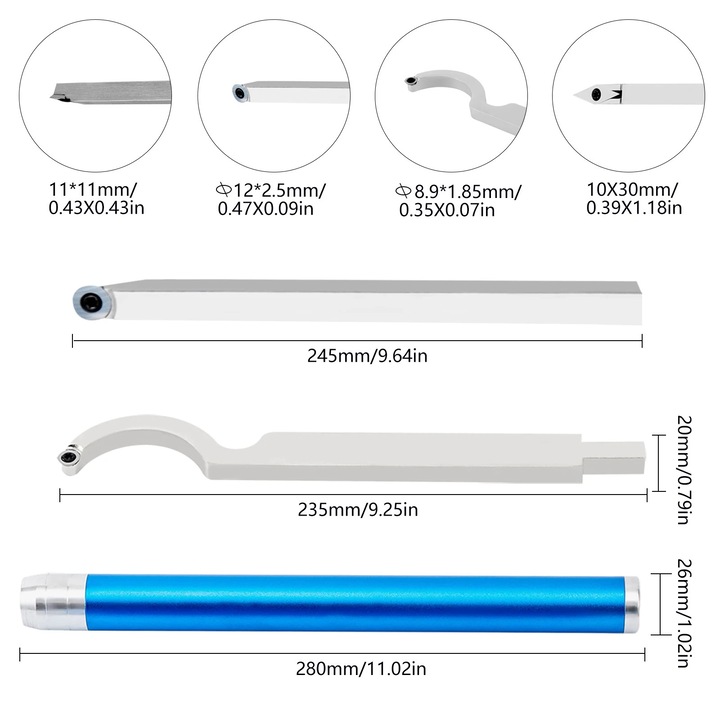 Scule de prelucrare a lemnului, design prietenos, albastru, dimensiune variabila