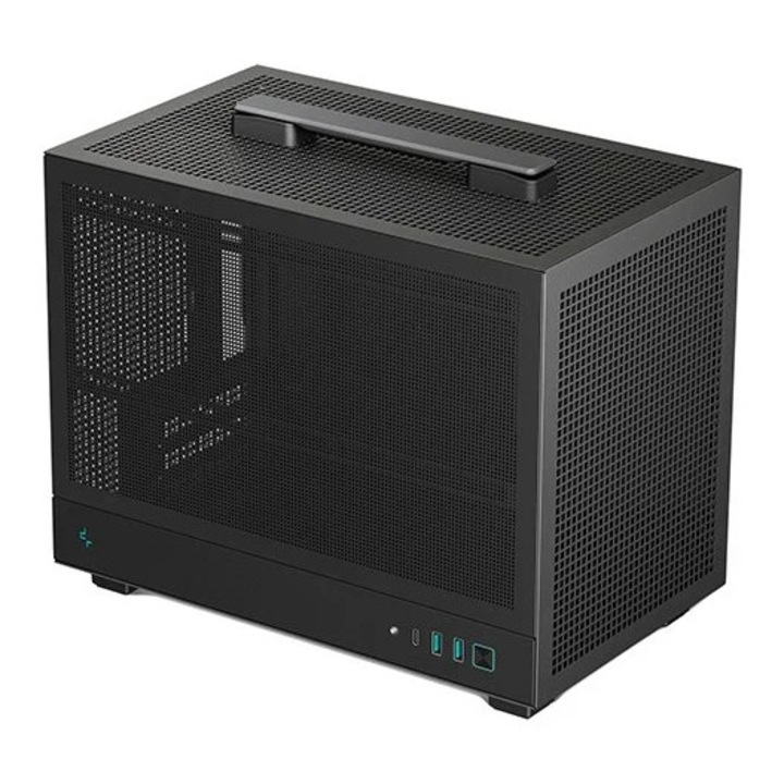 Carcase DeepCool CH160 MESH, neagră, format turn