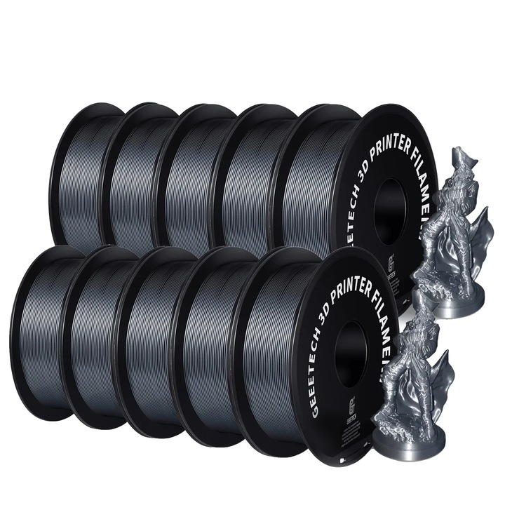 3D Filament, PETG, 1,75 mm, ezüst, 1 kg