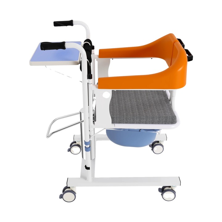 Lift hidraulic pentru pacienti, design ergonomic, ajustare inaltime usoara, portocalie