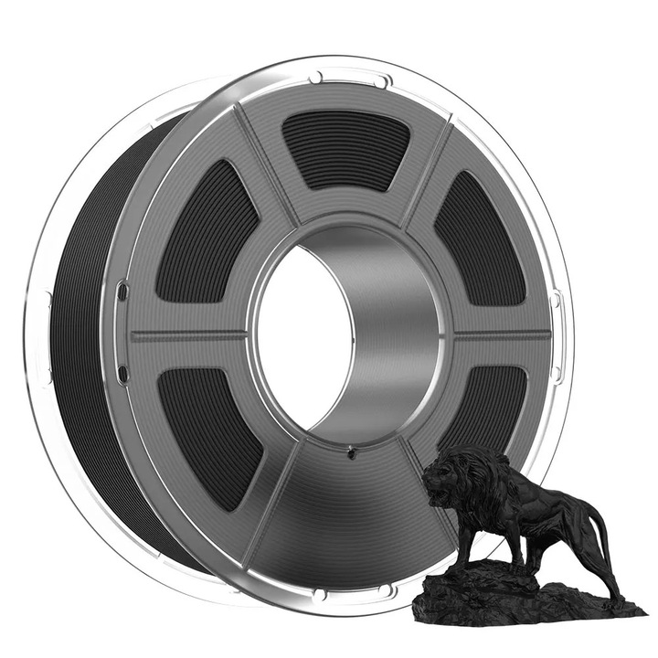 Filament PLA pentru imprimanta 3D, High-Speed Basic, 1 kg, 30–300 mm/s, 190–230 °C, Negru