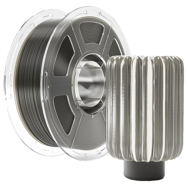 3D PETG Filament, nagy nyomtatási sebesség, univerzális kompatibilitás, füstszürke, 1,75 mm, 1 kg